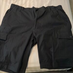 Matix Black Cargo Shorts with Elastic Waistband